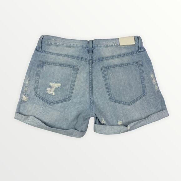 Rails Logan Light Vintage Wash Distressed Cuffed Jean Shorts Size 27 - Picture 3 of 10